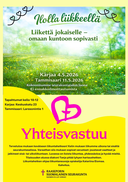 Ilolla liikkellä -liikuntatapahtuma Ilolla liikkeellä liikuntatapahtuma