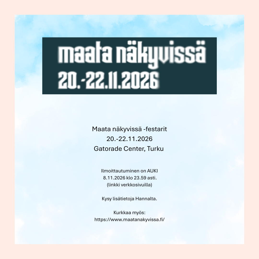 Maata näkyvissä -festarit 2026 retki Turkuun yhdessä Lohjan, Vihdin ja Kirkkonummen seurakuntien kanssa